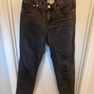 Madewell Women's Black Mid-rise Straight Leg Jeans